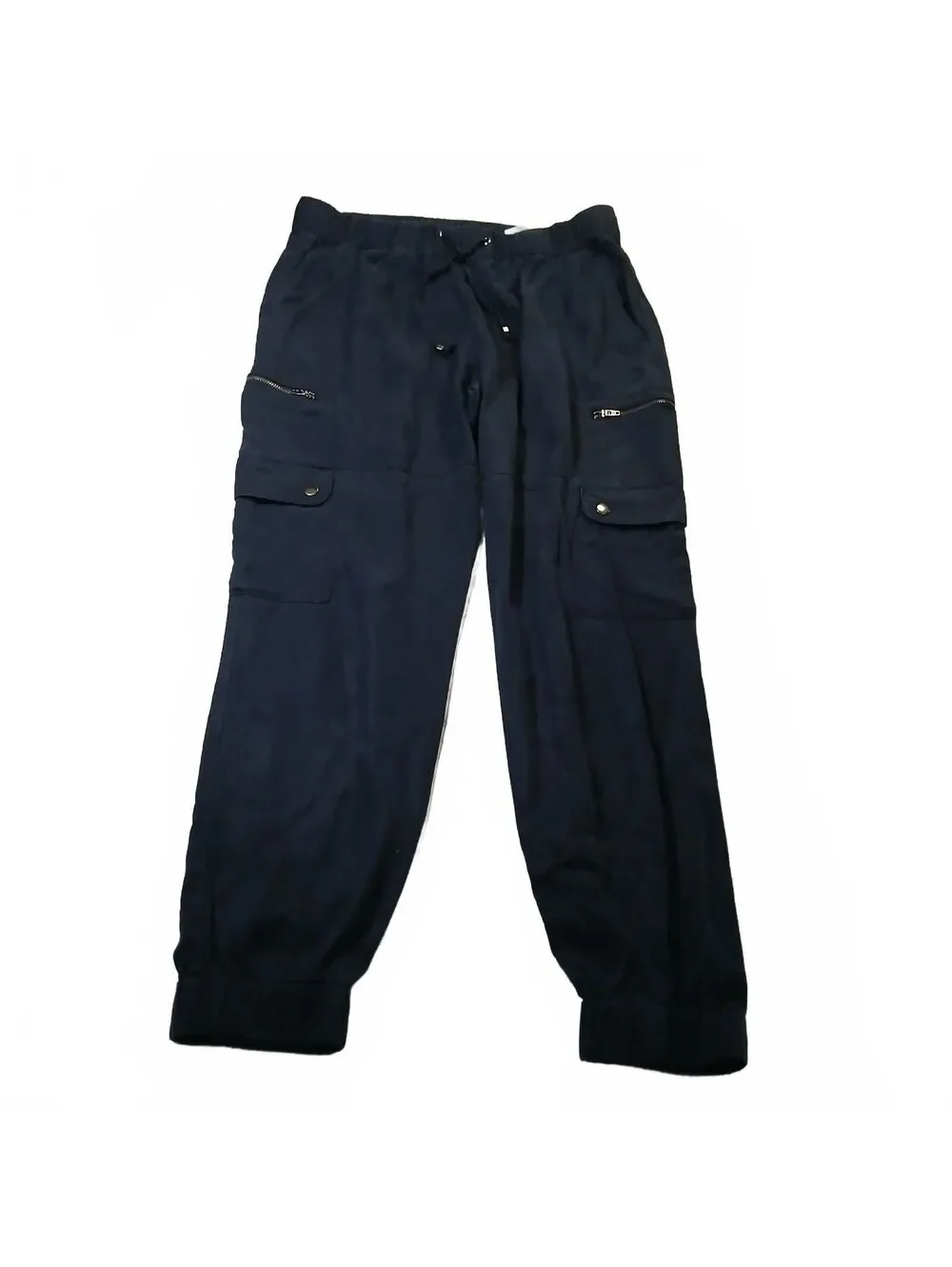 Banana Republic Workwear Cargo Jogger Pants Navy Blue Medium Casual Relaxed Fit